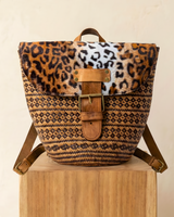 Boho-Tribal Backpack — Snow Leopard